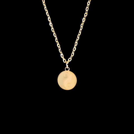 GOLD YING YANG NECKLACE