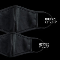 Black Cotton Face Mask - Flexible Nose Wire Mask