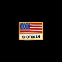 FLAG OF USA & SHOTOKAN  PATCH